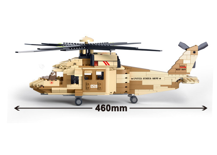 Sluban Military Blocks Army Bricks Toy – Black Hawk Helicopter – Shop EAA  Merchandise